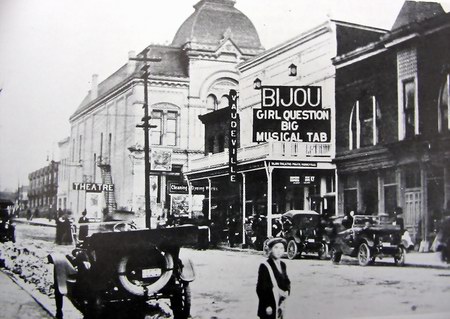 Music Hall Theatre - Old Pic Of Stones With Bijou In Foreground